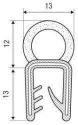 Clipslist EPDM/cellg. 25x13