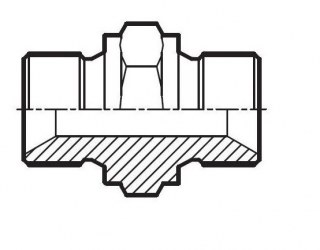 Rak adapter BSP UF / metrisk UF 60°