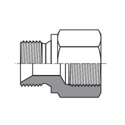 Rak adapter BSP UF / BSP IF, lång