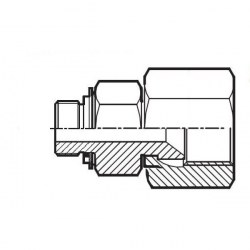 Rak adapter UNF JIC IR / BSPP UF