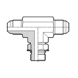 T-adapter ställbar UNF JIC UF / SAE UNF-UN UF / UNF JIC UF