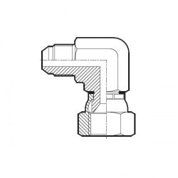 Vinkeladapter 90° UNF JIC UF / UNF JIC IR