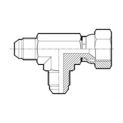 L-adapter UNF JIC UF / UNF JIC UF / UNF JIC IR