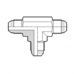 T-adapter UNF JIC UF / UNF JIC UF / UNF JIC UF