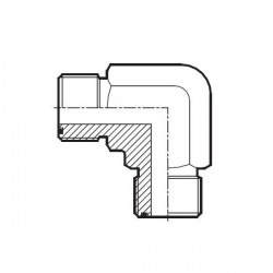 Vinkeladapter 90° ORFS UF / ORFS UF