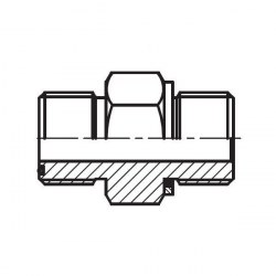 Rak adapter ORFS UF / BSPP UF