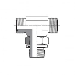 T-adapter ställbar ORFS UF / BSPP UF / ORFS UF