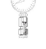 Manometerkoppling MAVEV-SR metrisk IR / BSPP IF