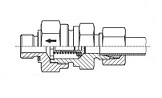 Backventil RHZ-LR metrisk UF / BSPP UF