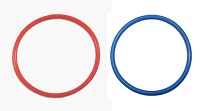 O-ring Silikon färgade